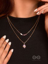 Double The Charm- Golden Layered Necklace With Anti-Tarnish Coating 