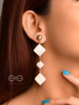 The Beach Vibes- Golden Embellished Earrings