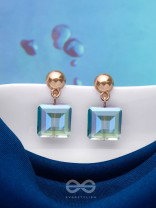 The Gothic Glam- Golden Embellished Earrings