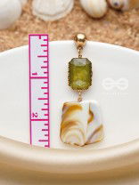 The Sandy Feet- Golden Embellished Earrings