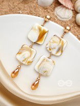 The Mermaid's Treasure- Golden Shell Earrings