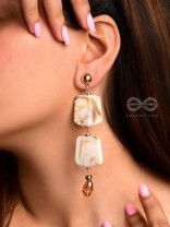The Mermaid's Treasure- Golden Shell Earrings
