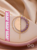 The Golden Sunburst- Golden Beads Earrings