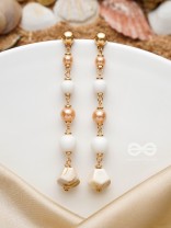 The Beach Baubles- Golden Embellished Earrings