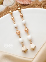 The Beach Baubles- Golden Embellished Earrings