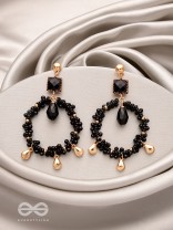 The Twilight Trinket- Golden Embellished Earrings