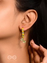 The Twinkly Dragonfly- Golden Dragonfly Hoop Earrings