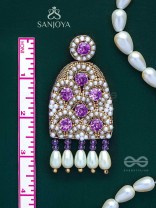 Urvya- The Beautiful Lakes- Pearls & Stones Embroidered Earrings