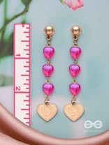 The Cupid's Arrow- Golden Embellished Earrings