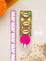 Peshika- The Shimmering Shells- Mirrors & Resham Embroidered Earrings