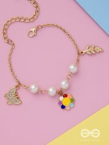 The Sunny Spring- Golden Enamelled Bracelet