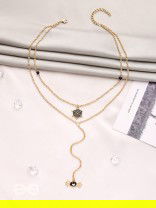 The Bewitching Spider- Golden Layered Spider Necklace With Anti-Tarnish Coating 