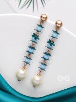 The Lily of the Nile- Golden Pearl Earrings