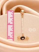 The Perky Spidey- Golden Spider-Web Earrings