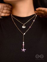 The Sea Of Charm- Golden Layered Necklace With Anti-Tarnish Coating 