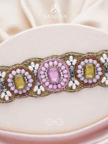 Srija- The String of Flowers- Pearls & Stones Embroidered Choker Necklace