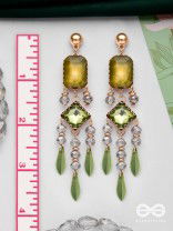 The Lush Sprinkles- Golden Embellished Earrings