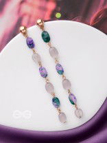 The Rollin' Stones- Golden Embellished Earrings