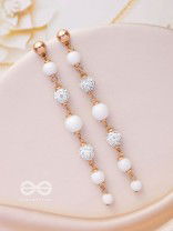 The Ivory Showers- Golden Embellished Earrings
