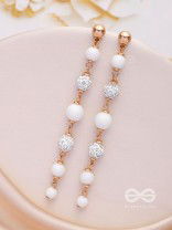The Ivory Showers- Golden Embellished Earrings