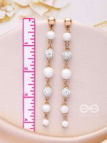 The Ivory Showers- Golden Embellished Earrings