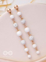 The Ivory Showers- Golden Embellished Earrings