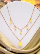 The Sunshine Sparkle- Golden Layered Necklace With Anti-Tarnish Coating 