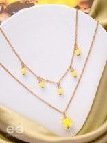The Sunshine Sparkle- Golden Layered Necklace With Anti-Tarnish Coating 