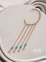 The Twinkling Trail- Golden Embellished Earcuff