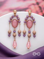 The Dolly Dangles- Golden Embellished Earrings