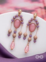 The Dolly Dangles- Golden Embellished Earrings