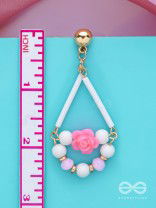 The Swingin' Roses- Golden Embellished Earrings