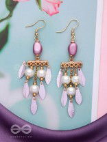 The Dewy Leaves- Golden Embellished Earrings