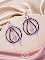 The Disco Diva- Golden Embellished Earrings