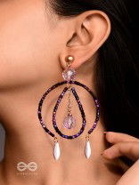 The Disco Diva- Golden Embellished Earrings