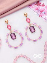 The Glittering Globe- Golden Embellished Earrings