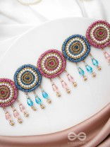 Vatamsa- The Flower Garland- Pearls & Glass Beads Embroidered Choker Necklace