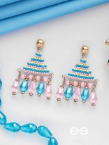 THE SUMMER SKY - GOLDEN EMBELLISHED EARRINGS