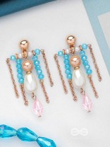 THE SHIMMERING SEAS - ELEGANT DROP EARRINGS