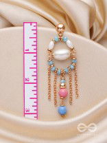 THE CELESTIAL BLOOM - PEARL AND BEADS EARRINGS