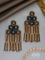 Alokika - The Unique One - Sequins And Cutdana Hand Embroidered Earrings