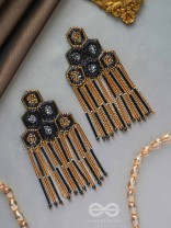 Alokika - The Unique One - Sequins And Cutdana Hand Embroidered Earrings