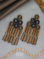 Alokika - The Unique One - Sequins And Cutdana Hand Embroidered Earrings