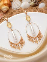 A RAY OF SUNSHINE - GOLDEN DROP EARRINGS