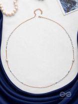 The Freshwater Magic - Beaded Two Layers Necklace With Anti-Tarnish Coating 