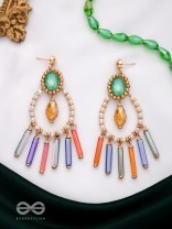 THE MIDNIGHT GLAM - CONTEMPORARY STATEMENT EARRINGS