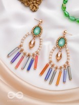 THE MIDNIGHT GLAM - CONTEMPORARY STATEMENT EARRINGS