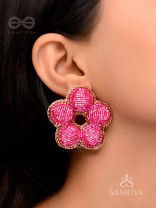 Alakshya - The Unseen Beauty - Cutdana Hand Embroidered Earrings