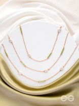 The Tranquil Garden - Multi Layered Neckpiece With Anti-Tarnish Coating