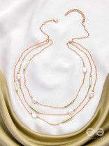 The Tranquil Garden - Multi Layered Neckpiece With Anti-Tarnish Coating
